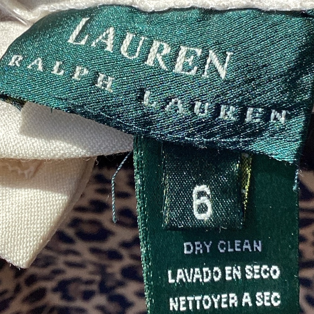 Ralph Lauren Cream Wide-Leg Pants - Picture 2 of 6